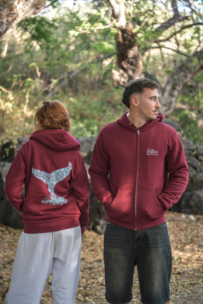 sweat mixte queue de baleine coton bio 