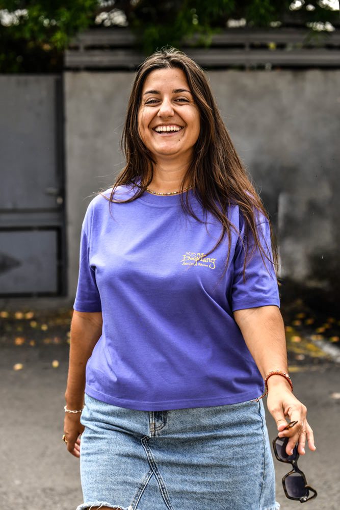 t-shirt femme coton bio vague st leu 