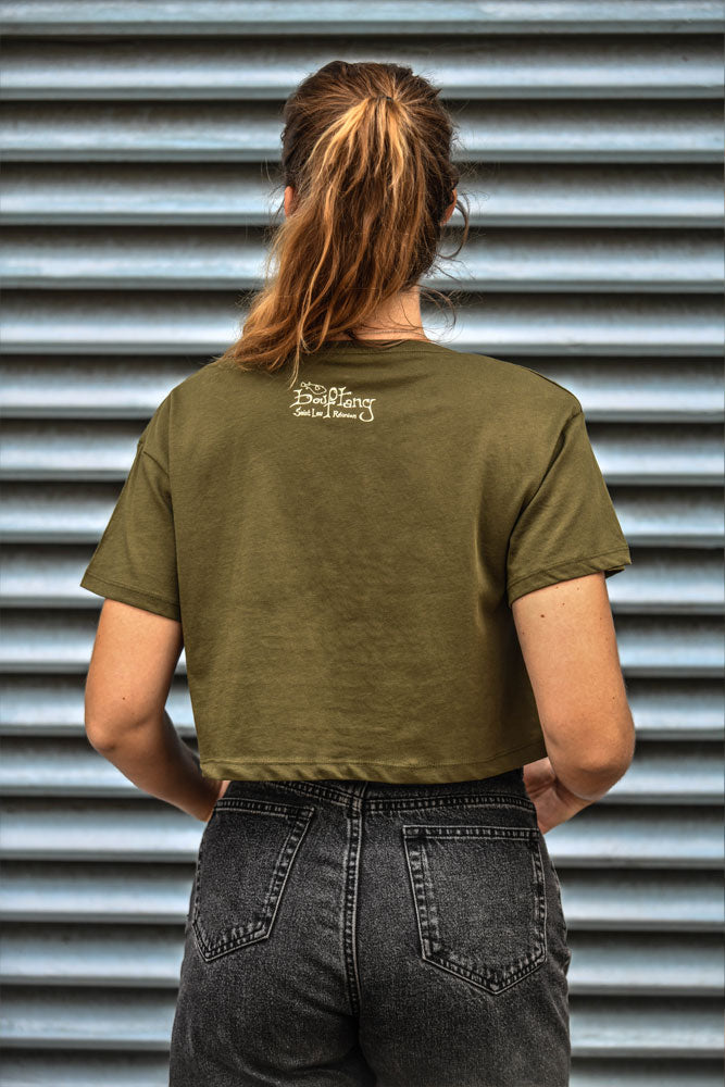 t-shirt femme crop top st leu 