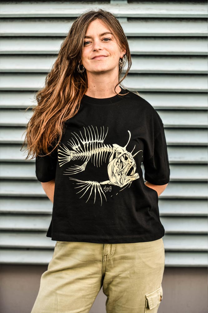 T-SHIRT FEMME POISSON LANTERNE - SÉRIE LIMITÉE