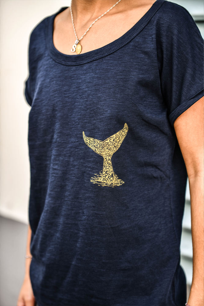 T-SHIRT FEMME QUEUE DE BALEINE