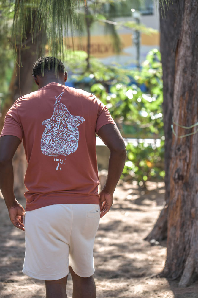 t-shirt homme coton bio requin baleine 