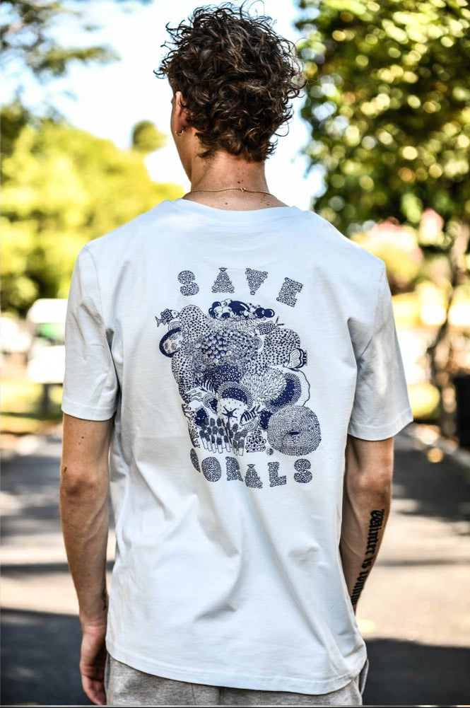T-SHIRT HOMME SAVE CORALS - SÉRIE LIMITÉE
