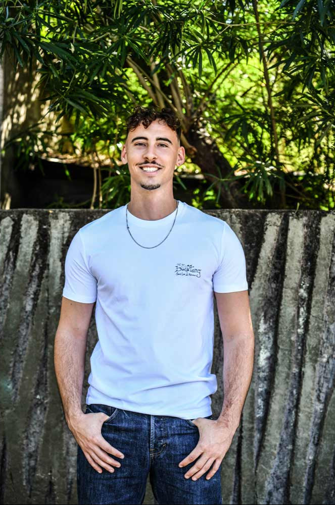 T-SHIRT HOMME GRAND REQUIN BLANC