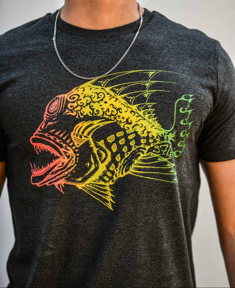 T-SHIRT HOMME POISSON MECHANT