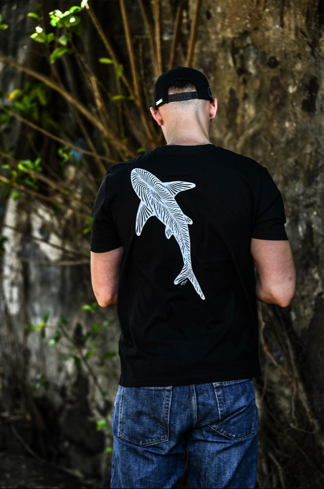 T-SHIRT HOMME REQUIN ZEBRE