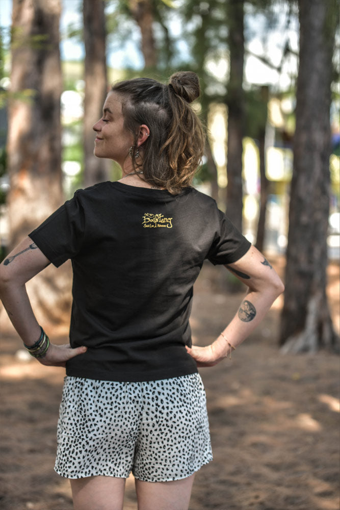 tshirt femme col v tortue bio 