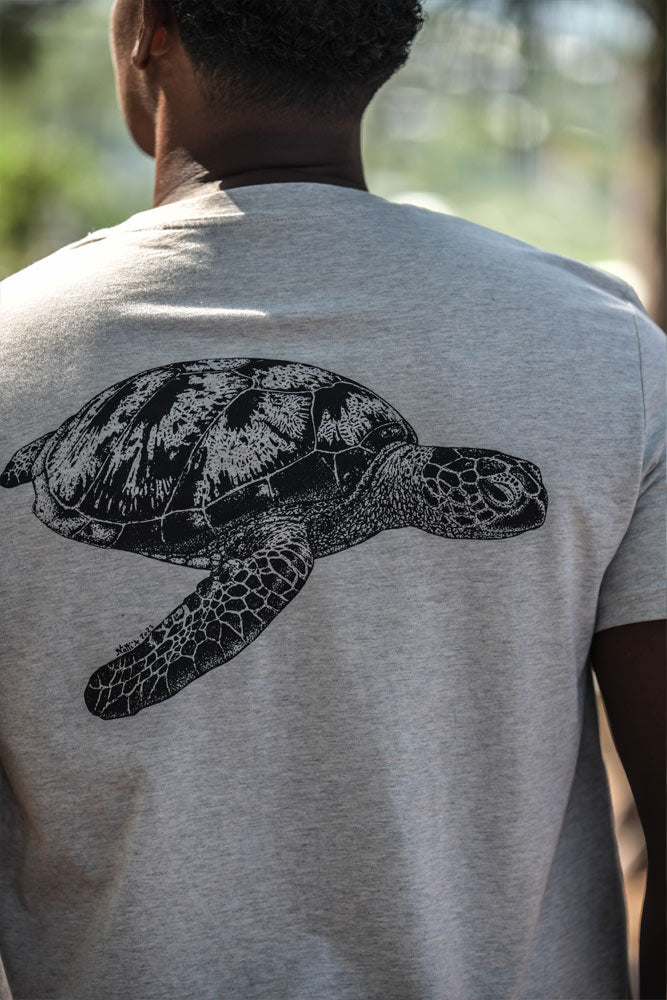 tshirt homme tortue verte coton bio
